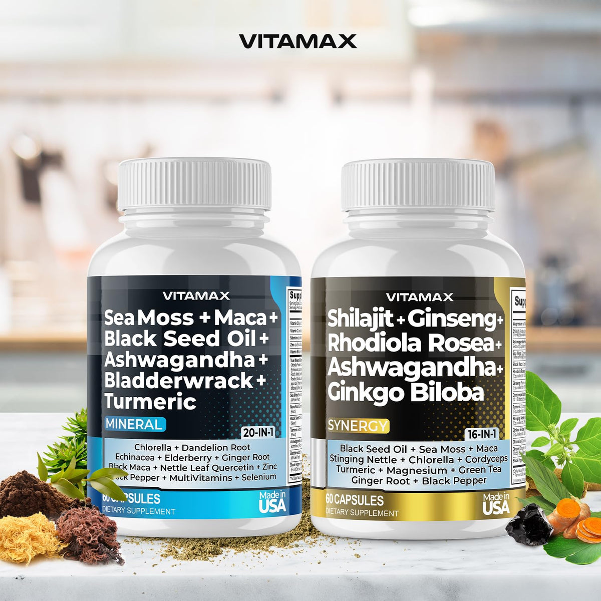 Vitamax compléments alimentaires avec description des ingrédients