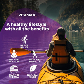 Vitamax Nerve-Plus capsules en main