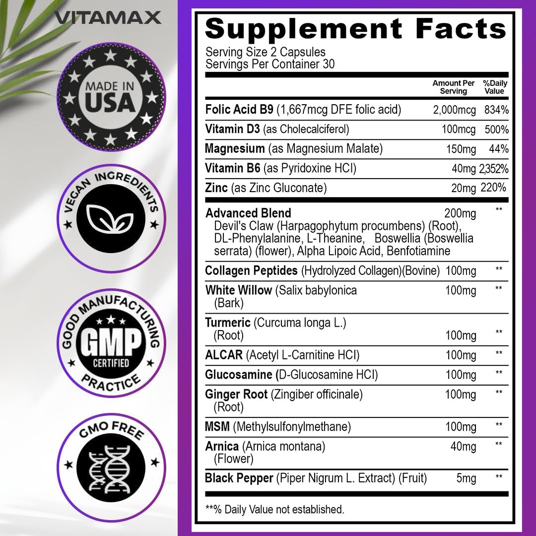 Vitamax Nerve-Plus capsules ouvertes montrant le contenu
