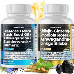 Vitamax Shilajit et Sea Moss complément alimentaire 150g vue avant