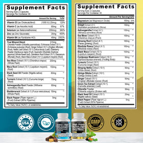 Vitamax Shilajit et Sea Moss dans leur emballage intact