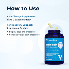 VitaMedica Bromélaïne & Quercétine avec des éléments de bien-être