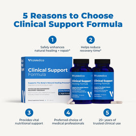 VitaMedica Clinical Support sur un fond neutre