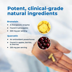 VitaMedica Complément Alimentaire Bromélaïne & Quercétine 500mg Vue de Profil