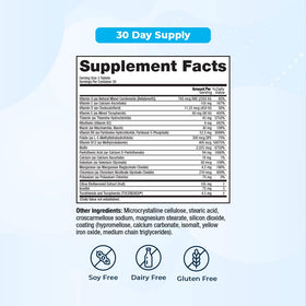 VitaMedica Énergie Support Multivitamine avec comprimés en gros plan