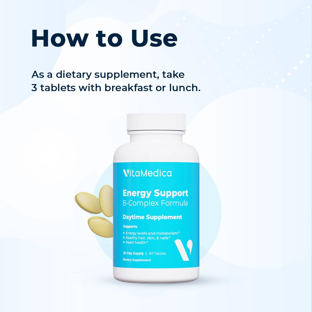 VitaMedica Énergie Support Multivitamine B Complex ouverte vue de haut