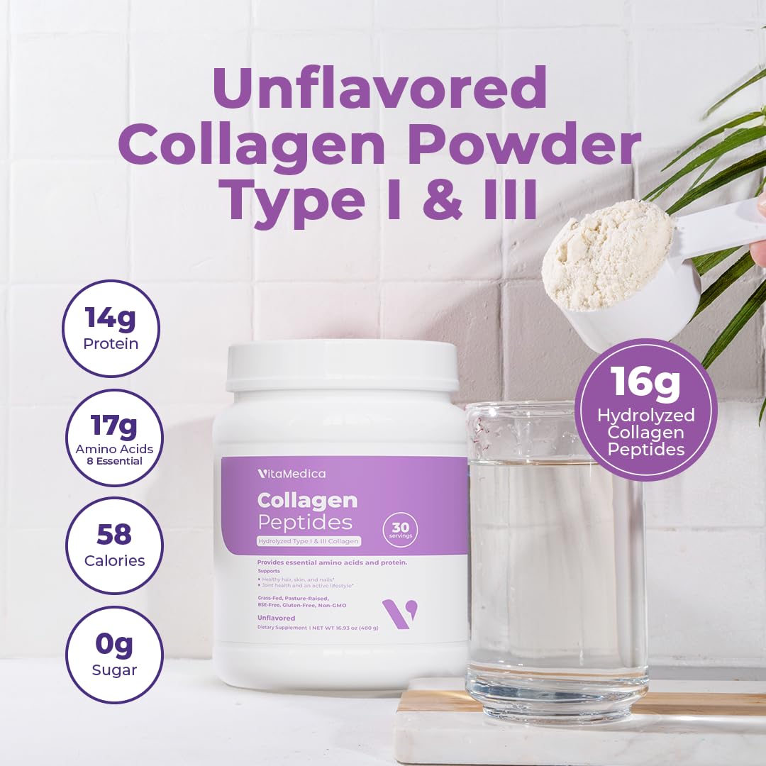 VitaMedica Poudre de Peptides de Collagène dans un smoothie