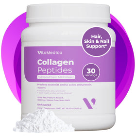 VitaMedica Poudre de Peptides de Collagène Hydrolysé 590g vue avant