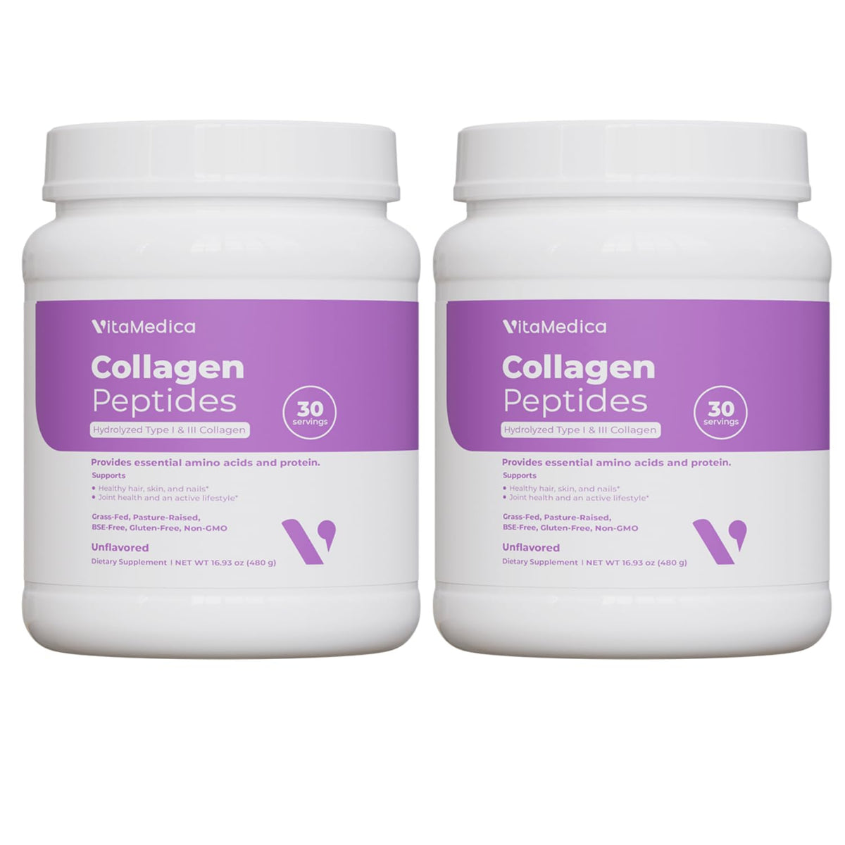 VitaMedica Poudre de Peptides de Collagène Hydrolysé - vue de face