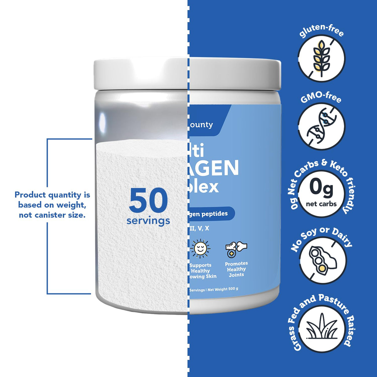 Vitamin Bounty Multi Collagen Complex ingredients list
