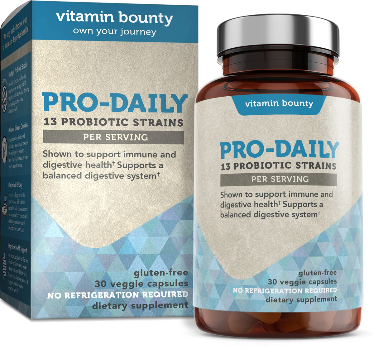 Vitamin Bounty Pro-Daily Probiotique 5 Milliards CFU vue de face
