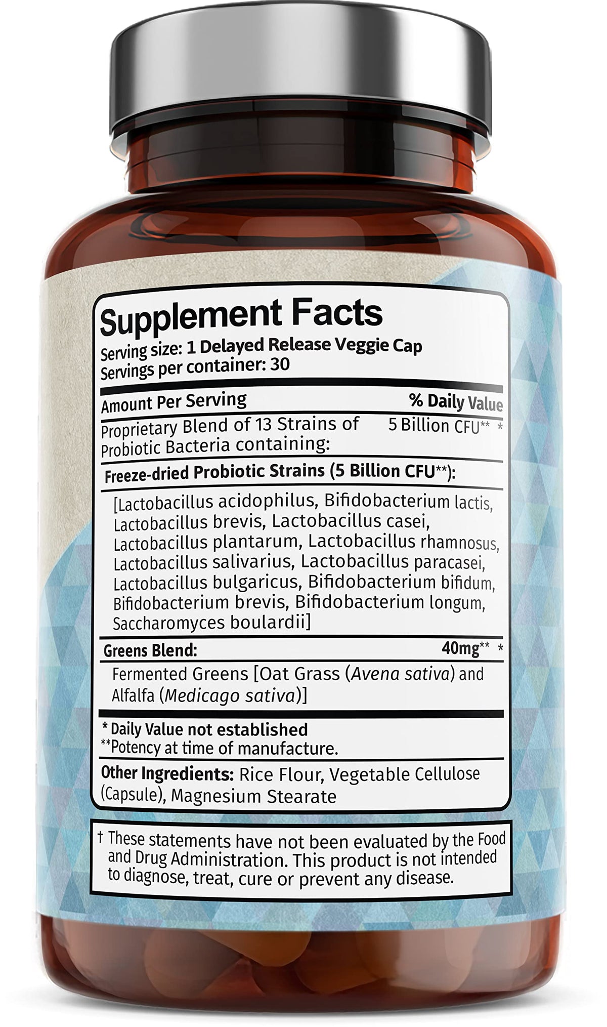 Vitamin Bounty Pro-Daily Probiotique avec un verre d'eau