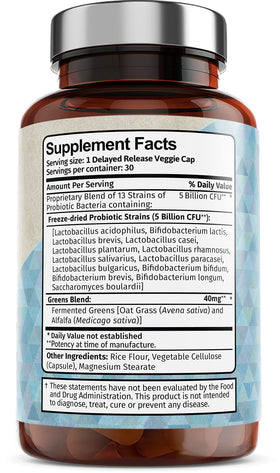 Vitamin Bounty Pro-Daily Probiotique avec un verre d'eau