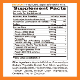 Vitamin World daily-13 Multi-Enzyme 100g packaging side view