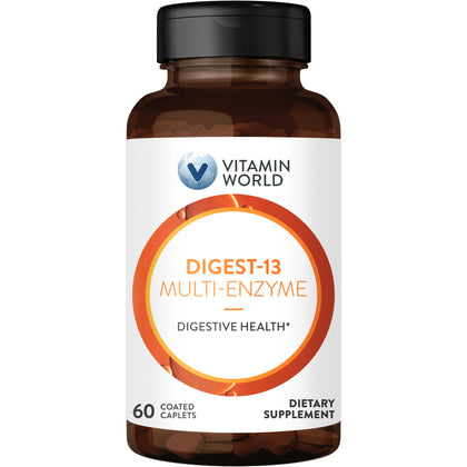 Vitamin World daily-13 Multi-Enzyme 1010mg caplets front view