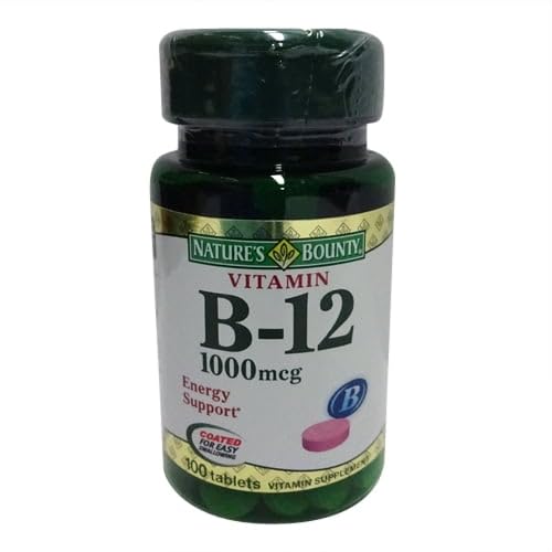 Vitamine B-12 Nature's Bounty 1000 mcg comprimés avant