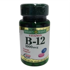 Vitamine B-12 Nature's Bounty 1000 mcg comprimés avant