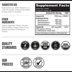 Vitamine B12 BioActive 1000 mcg Triquetra Health sur une table en bois
