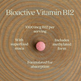 Vitamine B12 New Chapter 1 000 mcg comprimés dans une main