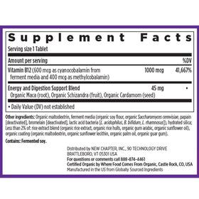 Vitamine B12 New Chapter 1 000 mcg vue de côté
