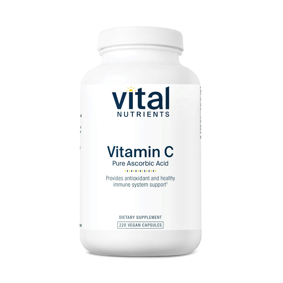 Vitamine C 1 000 mg Vital Nutrients 220 capsules vue de face