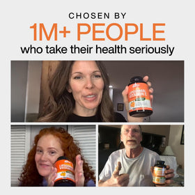 Vitamine C Liposomale NutriFlair entourée de fruits frais