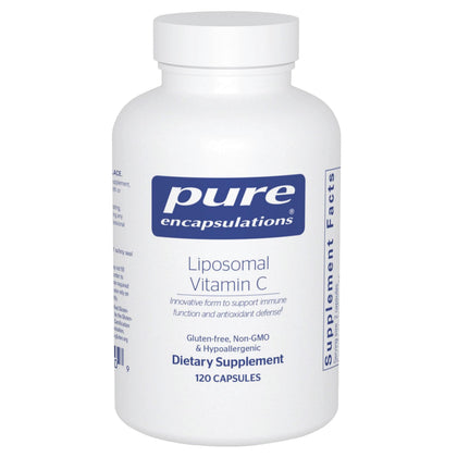 Vitamine C Liposomale Pure Encapsulations 120 capsules vue de face