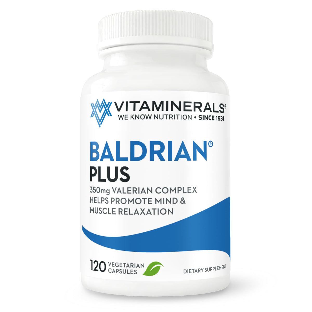 Vitaminerals Baldrian® Plus extrait de valériane 350mg vue avant