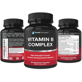 Vitamines B Purest Vantage avec capsules en focus