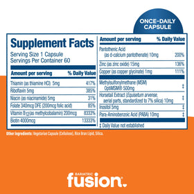Vitamines Bariatric Fusion avec Biotine et Zinc