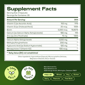 Vitamines Cata-Kor avec un verre d'eau