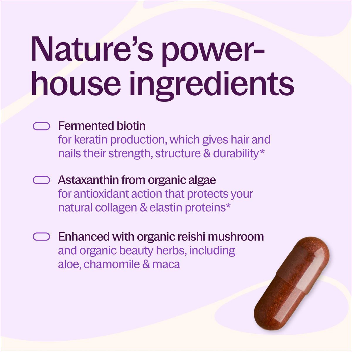 Vitamines Cheveux Peau Ongles New Chapter ingrédients