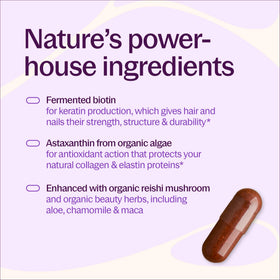 Vitamines Cheveux Peau Ongles New Chapter ingrédients