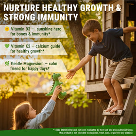 Vitamines D3 K2 Gummies New Elements arrière avec ingrédients