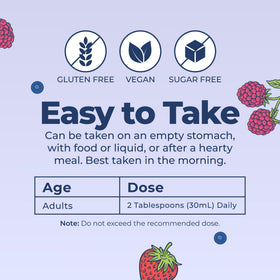 Vitamines liquides MARYRUTH'S avec des fruits frais