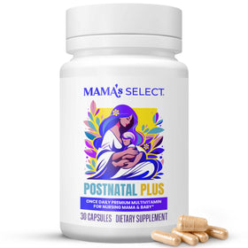 Vitamines postnatales Mama's Select 60 capsules, vue de l'emballage