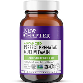 Vitamines prénatales New Chapter 96 comprimés vue avant