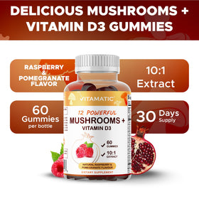 Vitamins D3 dosage sur l'emballage des gummies