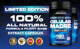 VITAMISAN 180 capsules de complément alimentaire Spiruline AFA ouvertes montrant les capsules