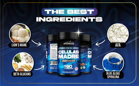VITAMISAN 180 capsules de complément alimentaire Spiruline AFA sur fond neutre