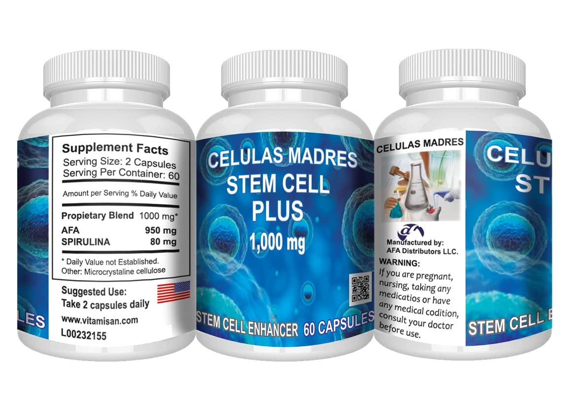 VITAMISAN AFA Spiruline avec capsules à côté