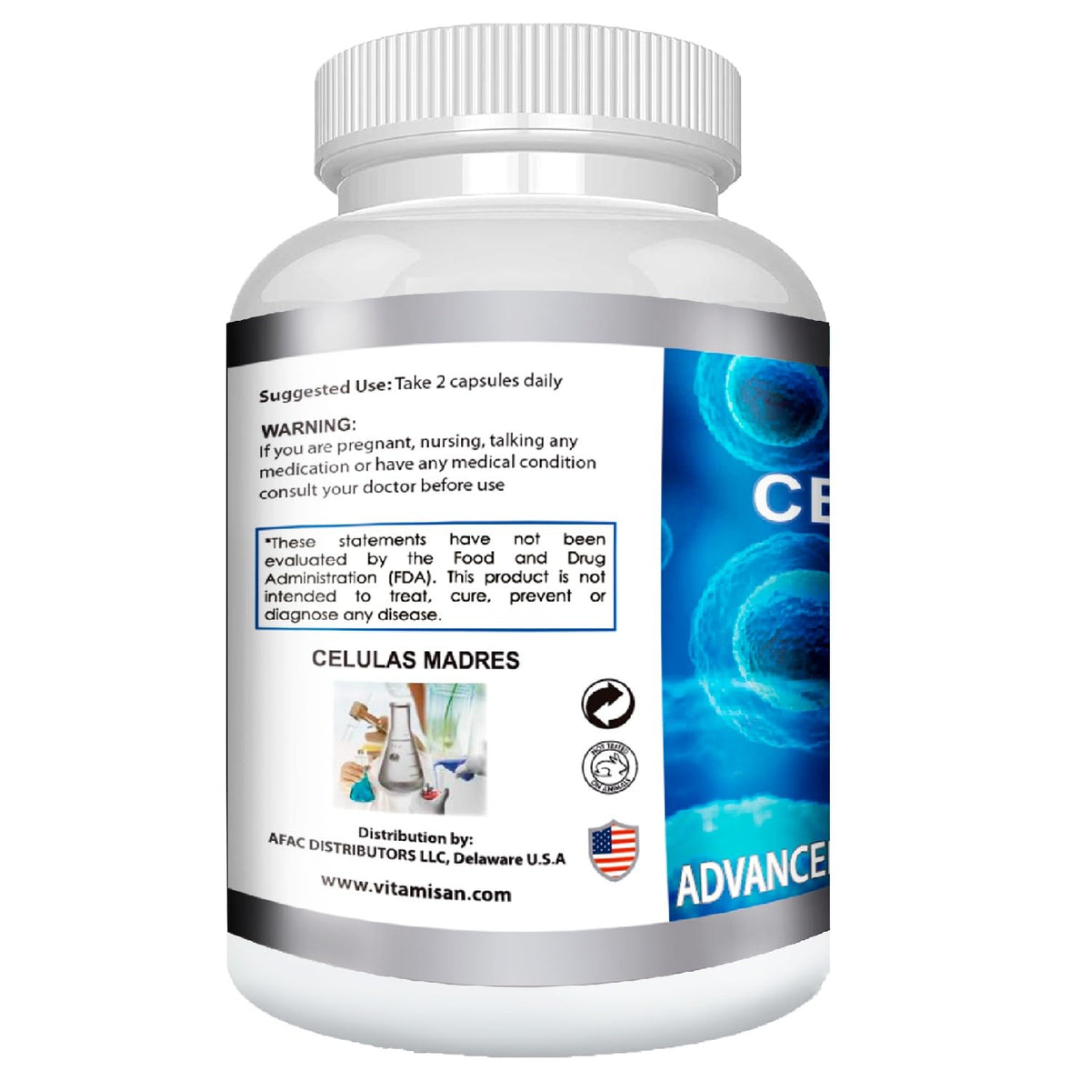 VITAMISAN Aphanizomenon Flos-aquae 60 capsules sur une table
