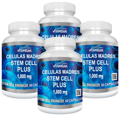 VITAMISAN Cellules Mères 4 bouteilles de 60 gélules de 1000 mg