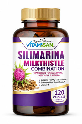 VITAMISAN Chardon-Marie Silimarine 120 capsules vue de face