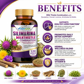 VITAMISAN Chardon-Marie Silimarine avec Pissenlit et Fenouil