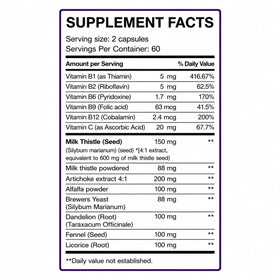 VITAMISAN Chardon-Marie Silimarine capsules sur une table