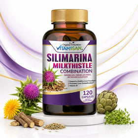 VITAMISAN Chardon-Marie Silimarine étiquette avec ingrédients