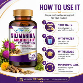 VITAMISAN Chardon-Marie Silimarine flacon de 120 capsules
