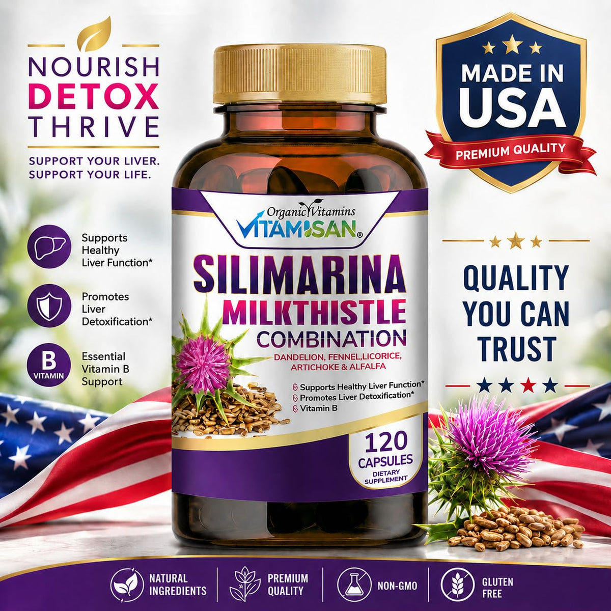 VITAMISAN Chardon-Marie Silimarine vue de côté