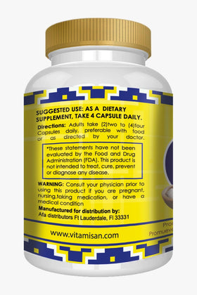 VITAMISAN Chlorure de Magnésium 140 Capsules vue de côté